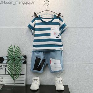 Conjuntos de ropa Tira de ropa de verano para niños Camiseta de dibujos animados para niños pantalones cortos 2 piezas / conjunto Ropa deportiva informal para niños Z230717