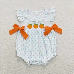 Ensembles de vêtements Summer Broidered Orange Bleu Sleeve courte et short à rayures blanches Suit Match Baby Boys Girls Styles RT