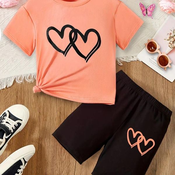 Ensembles de vêtements Sweet Girls Heart Pather