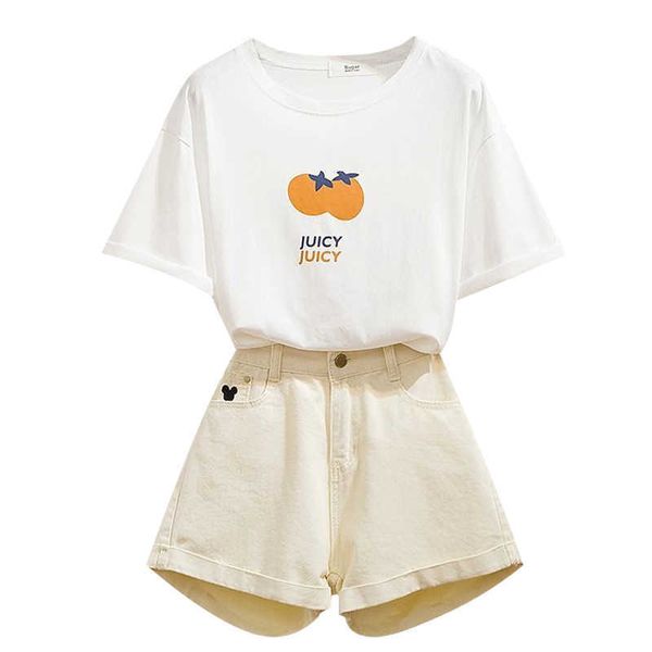 Conjuntos de ropa Adolescente Ropa para niños Traje para niñas Camiseta informal de verano Conjuntos de pantalones cortos Ropa de chándal para niña grande para 15 16 17 18 19 años W230210