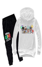 Kledingsets Toca Life World Kids Boys Sets Sets Game Toca Boca Life World Long Sleeve Oneck Harajuku Hoodies Tops Pants Chi2545952