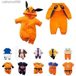 Kledingsets Peuter Anime CosplayDragon DBZ Kostuum BabyBoy Meisje Romper Kid Demon Slayer Babykleertjes NewbornOnesie Jumpsuit0-18 MaandenL231202