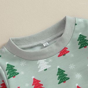 Ensembles de vêtements pour bébés garçons, tenue de noël, pain d'épice, automne hiver, pull-over, sweat-shirt, ensemble de vêtements de noël