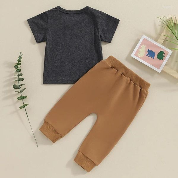 Ensembles de vêtements pour bébés garçons, tenue de printemps amusante, Mr voler votre fille, chemise à manches courtes, pantalon de jogging, ensemble de vêtements 2 pièces