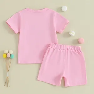 Kledingsets Toddler Baby Girl Birthday Outfit Half eerste twee drie vier T-shirt shorts Summer Cleren