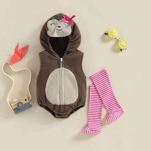 Ensembles de vêtements en bas âge pour bébés filles garçons d'hiver