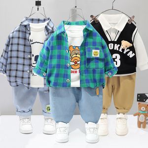 Kledingsets Peuter Boy Baby Clothing Pak Spring en Autumn Children's Fashion Kids Cute Striped 221130
