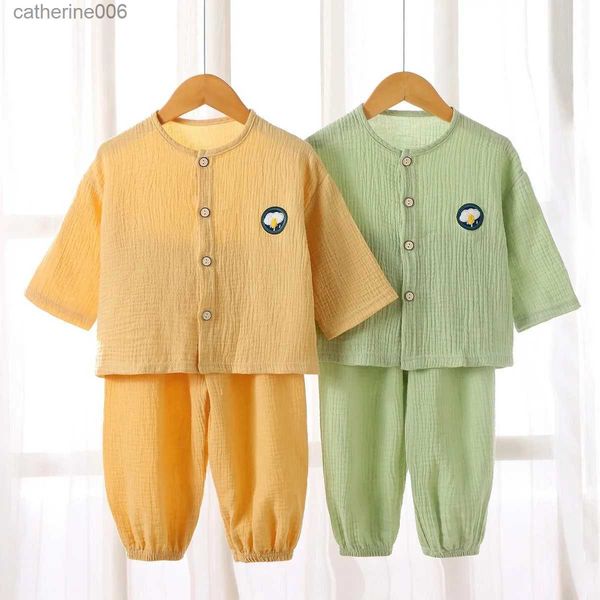 Ensembles de vêtements Enfant en bas âge garçon vêtements printemps été filles vêtements ensemble bébé fille pyjamas ensemble enfants vêtements de nuit garçons Homewear tenues pour bébésL231202