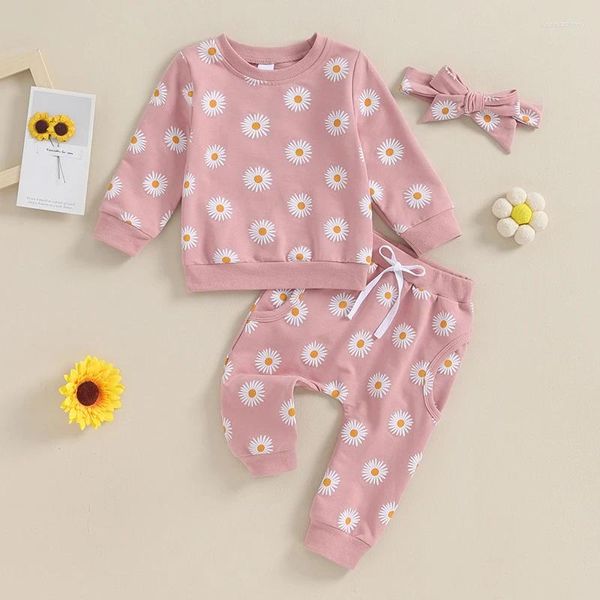 Ensembles de vêtements pour bébés filles de 0 à 3 ans, ensemble de vêtements à manches longues, hauts et pantalons, cadeaux