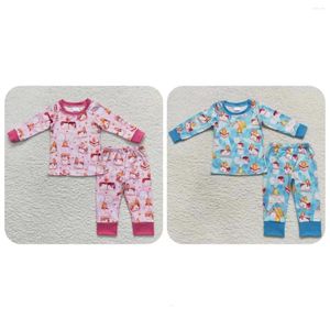 Kledingsets Peuter Kids Nachtkleding Outfit Bijpassende Baby Boy Girl Lange mouwen Cake Pullover T-shirts Kinderen Broeken Pyjama's