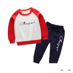Ensembles de vêtements Top et bébé garçon filles vêtements 2 pièces tenues hauts pantalons survêtement sport livraison directe enfants maternité DH2DL