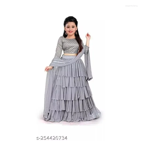 Ensembles de vêtements pour filles traditionnelles, vêtements ethniques Lehenga Choli pour enfants