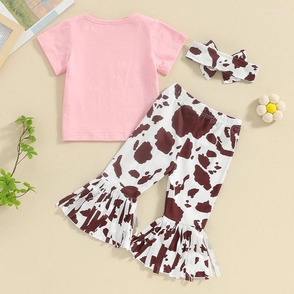 Sets de ropa Western Baby Girl Clothy Howdy Camiseta de manga corta