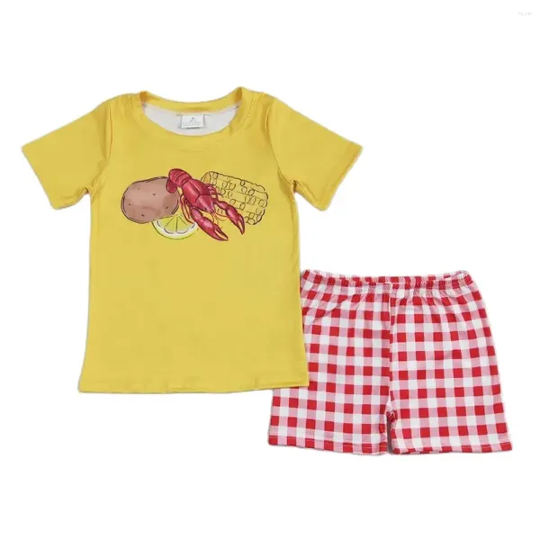 Conjuntos de ropa Baby Boy Summer Summer Summer Caballero Caballero Camiseta de algodón pantalones cortos para niños Boutique para niños