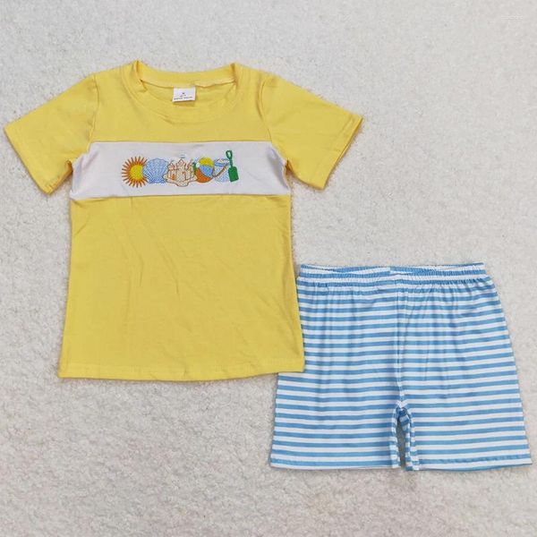 Ensembles de vêtements en gros de Baby Boys Clothes Beach Play Summer Shirt Tops Shorts Tenues Fashion Toddler Short Sleeve