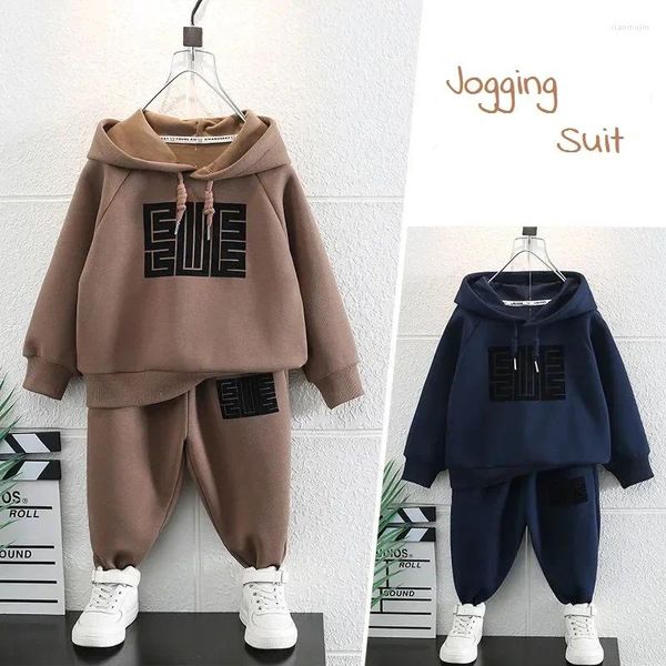 Vêtements Ensembles d'hiver Baby Boys Fleece Sweat à capuche Sweatpant Kids Tracksuit Childre