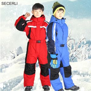 Kleidung Sets Winter Kinder Jungen Skianzug Mit Kapuze Wasserdicht 2-13 Jahre Kinder Schneeanzug Fleece Mädchen Strampler Overalls Teen Overall Outdoor 221110