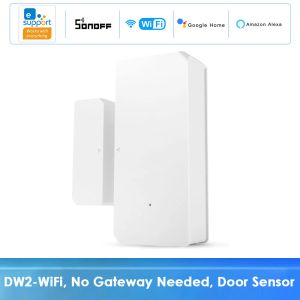 Vêtements Sonoff DW2 WiFi Wireless Door Window Windows Smart Home Security System Système Home Kits Detecteur via Ewelink App Notification Alertes