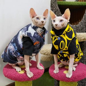 Vêtements Sphynx chat vêtements coton gilet hiver épaississement chaud sans poils chat vêtements Devon Cornish mode chat vêtements