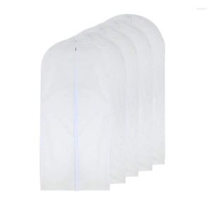 Stockage de vêtements 5 pièces sacs à vêtements transparents anti-poussière pour sac de couverture de vêtements manteau robe placard stockage-24X48 pouces