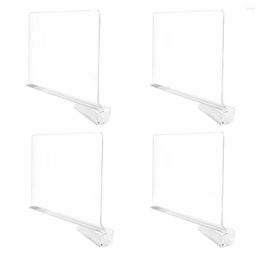 Stockage de vêtements Acrylique Placards Étagère Diviseurs - Organisateur Pour Vêtements Chambre 4 PCS Effacer Séparateurs Un