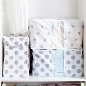 Kleding opbergtas opvouwbare kleding deken quilt kast trui organizer doos niet-geweven stof draagbare houderladen laden