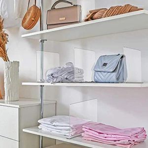 Vêtements Storage Clear Acrylique Closet Shelf Biblic-civateur à la maison Utilisation de la garde-robe Baffle