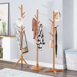 Clothing Storage Clothes Rack Landing Bedroom Bamboo Simple Household Bag Solid Wood Saves Space