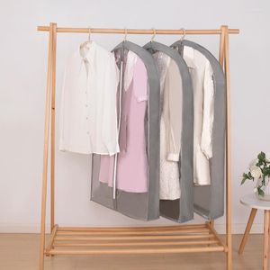 Housses de rangement de vêtements pour ranger les vêtements Organisateur suspendu Sacs de garde-robe non tissés Couverture poussière Marchandises ménagères Maison Jardin