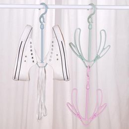 Kledingopslag creatief balkon droogschoenen haak multifunctionele winddichte hanger rackers voor kleding