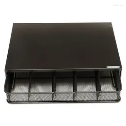 Tiroir de rangement pour vêtements, organisateur d'hospitalité, 5 compartiments, 12 1/2 X 11 1/4, 3 Bk 3274BL