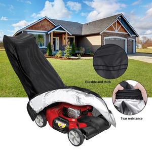 Cubierta impermeable para cortacésped de almacenamiento de ropa, tela Oxford resistente con bolsa para el hogar, jardín, exterior, a prueba de polvo, Anti-UV, resistente a la intemperie