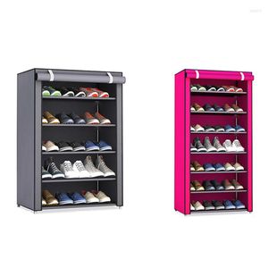 Stockage de vêtements Armoire à chaussures multicouche anti-poussière assemblée simple grande capacité chaussures étagère placard organisateur support combinaison