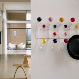 Rangement de vêtements multicolore Hange meubles cintre porte-boule crochet à usages multiples pour ornements muraux enfant cadeau sac en métal décor.