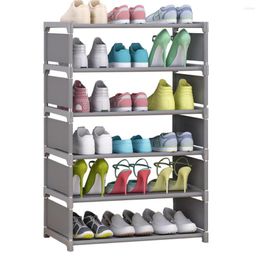 Armazenamento de roupas multicamadas sapato rack fácil de montar sapatos organizador titular economia espaço entrada armário à prova de poeira casa dormitório armário