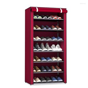 Rangement de vêtements multicouches, étagère à chaussures, organisateur en tissu non tissé, maison pour armoire, étagères anti-poussière, support peu encombrant