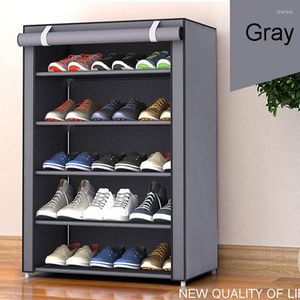 Almacenamiento de ropa Rusia Gran venta Zapatero de tela no tejida Montar zapatos Estante DIY Muebles para el hogar