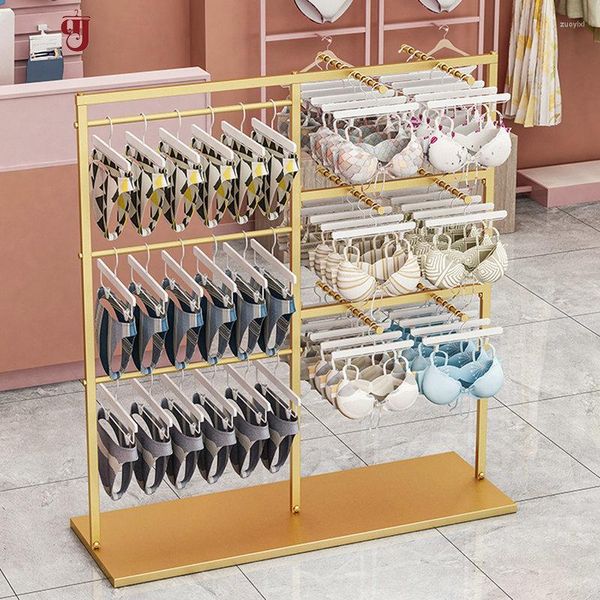 Vêtements Storage de stockage Mall Store Breat étagères Gold Women's Women's Wear Children's Underwear Jirt Display Clothes Rack