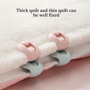 Kledingopslag Garderobe 2 stks quilt houder dekens bevestigen clip bed-dek dekbedd dekbed fixer niet-slip dekbedoverdekje klemklem Accessor