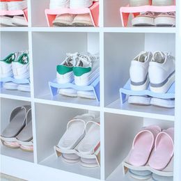 Kledingopslag Garderobe 5 pc's dubbele schoenen houder rekken moderne schoonmaakorganisatoren woonkamer handige schoenendoos stand plank
