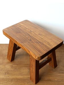 Kledingopslag Garderobe Old Elm Meubels Korte slijtage Schoen Veranderende ontlasting Stoel vast houten bank Huis Log vierkante salontafel Modern Minimalist