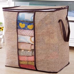 Armoire de rangement pour vêtements, sac à vêtements Portable, organisateur Non tissé 45.5 51 29cm, placard pliant pour oreiller, couette, couverture, literie