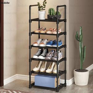 Armoire de rangement pour vêtements, étagère à chaussures simple et étroite, étagère verticale en métal peu encombrante, bricolage bottes chaussures support de support, organisateur d'entrée d'angle