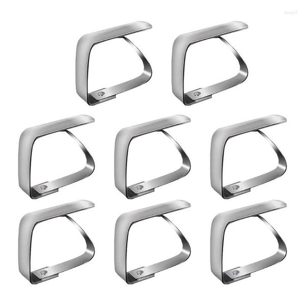 Almacenamiento de ropa armario mantel Clips para mesas al aire libre antideslizante cubierta de mesa de acero inoxidable abrazaderas restaurante cocina