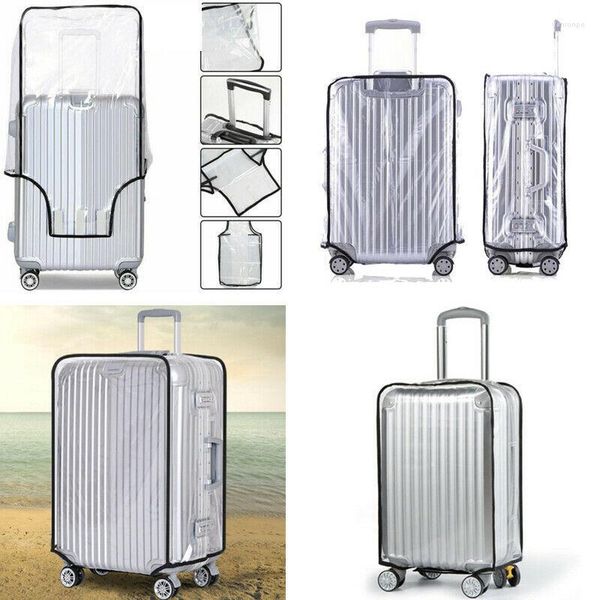 Armario de almacenamiento de ropa, funda protectora impermeable transparente para maleta de viaje, Protector de 20-30