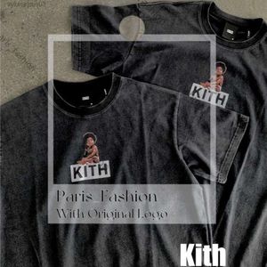 Vêtements Vintage Kith chemise homme Biggie T-shirt prêt à mourir hommes femmes haute qualité laver et faire vieux T-shirt 917