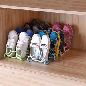 Vêtements Garde-Robe De Stockage 10PCS / Set Multi-Fonction Étagère À Chaussures Organisateur Creative Chaussures Séchoir Stand Cintre Enfants Enfants Suspendus Floo