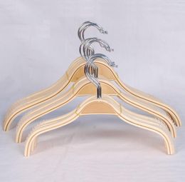 Kleding kledingkast opslag droge kleding hanger display houten pak jassen jurk rokken anti slip hangers organisator 38 cm/40 cm/42 cm 50 stcs snclo