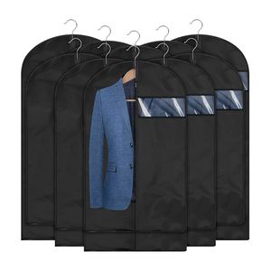 Ropa Armario Almacenamiento Cubiertas a prueba de polvo Ropa impermeable Cubierta de polvo Abrigo Traje Vestido Protector Colgando Bolsas de ropa Organizador de armario 230114