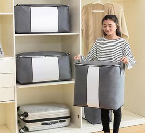 Kleding Garderobe Opslag grote capaciteit tas vocht stofbestendig niet -geweven doos voor dekens quilts down jassen truien home l39966427